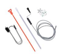 Lot de 5 outils de débouchage de canalisations de 300 cm Spirales 155 cm Brosse 50 cm Serpent pour l'entretien de la maison Efficace Enlèvement des obstructions Serpent de plomberie