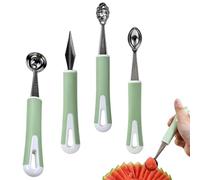 Lot de 5 outils de découpe de fruits de précision en acier inoxydable pour melon, miel, avocat, débutant, professionnel, amateur