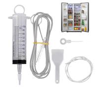 Lot de 5 outils de nettoyage réutilisables pour trou de vidange de réfrigérateur, brosse de nettoyage de canalisation, brosse de nettoyage de canalisation de réfrigérateur, longue brosse à récurer