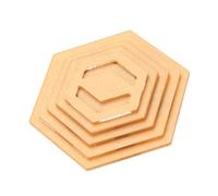 Lot de 5 outils de patchwork manuels en acrylique - Triangles carrés - Modèle hexagonal - Pour patchwork - Modèle manuel