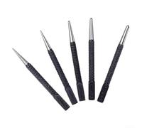 Lot de 5 outils de poinçonnage central pour l'identification de la position du trou, le marquage central et l'engagement des forets sur acier, aluminium et composite