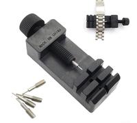 Lot de 5 outils de réparation de montre pour enlever les maillons et ajuster le bracelet de montre, avec 4 broches de rechange, design compact pour un usage domestique