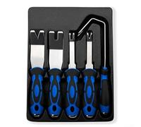 Lot de 5 outils de retrait de clips pour panneau de porte de voiture avec outils traités thermiquement et poignées antidérapantes