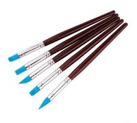 Lot de 5 outils de sculpture en silicone pour nail art et poterie avec pointes souples pour une manipulation précise