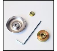 Lot de 5 outils d'écrous de boîte de vitesses pour tondeuse à gazon avec adaptateur de lame, kit de fixation d'écrous de boîte de vitesses en métal, résistant à la rouille, acier robuste pour surface