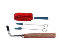 Lot de 5 outils professionnels d'accordage pour piano - Marteau à levier - Tête étoile et muet - Kit d'outils hexagonaux Allen - Clé à molette - Kit d'outils de pince