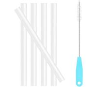 Lot de 5 pailles de rechange pour bouteille d'eau CamelBak Eddy Kids de 30,5 cl, pièces de rechange pour paille CamelBak Eddy Kids - 5 pailles sans BPA et 1 brosse de nettoyage de paille