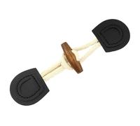 Lot de 5 paires boutons à bascule en cuir synthétique 20 cm, coudre, for manteaux, cardigans, vestes et vêtements(Dark Brown)