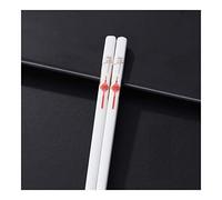 Lot de 5 paires de baguettes chinoises réutilisables en porcelaine anglaise pour la maison, le restaurant