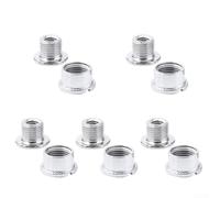 Lot de 5 paires de boulons de pédalier en acier pour plateaux, vis de manivelle simples et doubles à triple vitesse (C)