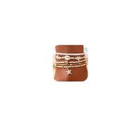 Lot de 5 paires de bracelets de cheville bohèmes en coquillage pour femme, perles 14 carats, faites à la main, réglables, bijoux de plage hawaïens, coquillages, étoiles de mer, cadeaux, 8.66, Zinc