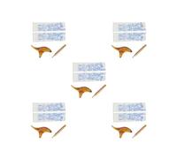 Lot de 5 paires de chaussettes de réflexologie décontractées douces pour soulager la fatigue et massage des pieds Petit format Ambre anglais