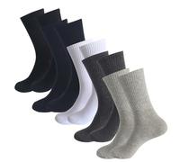Lot de 5 paires de chaussettes de sport en coton pour homme Couleur unie, camouflage, Taille unique