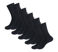 Lot de 5 paires de chaussettes de sport en coton pour homme Couleur unie, Noir , Taille unique