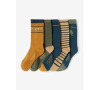 VERTBAUDET Lot de 5 paires de chaussettes dino garçon beige 31/34