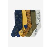 Lot de 5 paires de chaussettes dinosaures garçon assorties 19/22