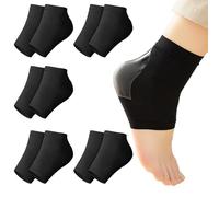 Lot de 5 paires de chaussettes hydratantes pour pieds secs et craquelés, soins des pieds, lotion spa sans orteils, soulagement de la bursite, des tendinites
