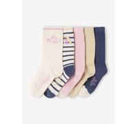 Lot de 5 paires de chaussettes « licorne » fille assorties 31/34