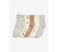 Lot de 5 paires de chaussettes « ourson » bébé assorties 23/26