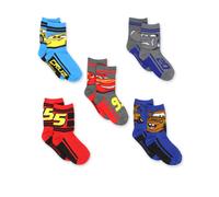 Lot de 5 paires de chaussettes pour tout-petits Disney Cars 3 (chaussures : 10-4 (chaussettes : 6-8))