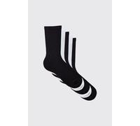 Lot de 5 paires de chaussettes unies homme - noir - ONE SIZE, noir