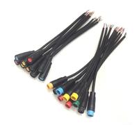 Lot de 5 paires de connecteurs M8 6 broches CC étanches pour vélo électrique femelle mâle avec câble de 15 cm de long conçu pour l'entretien du système électrique