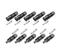 Lot de 5 paires de connecteurs MC4 10 mm2 PV-KST4/10II et PV-KBT4/10II