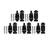 Lot de 5 paires de connecteurs solaires avec broches pour distribution d'énergie compatible avec systèmes DC 1000 V