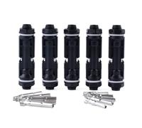 Lot de 5 paires de connecteurs solaires IP67 pour connexions de panneaux solaires et distribution d'énergie avec différentes tailles de câble