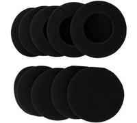 Lot de 5 paires de coussinets d'oreille de rechange en mousse pour casque Logitech H600 H330 H340 Noir 60 mm