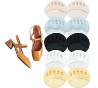 Lot de 5 paires de coussinets en nid d'abeille pour avant-pied - Coussinets réutilisables pour le métatarse - Soulagement de la fatigue du pied - Pour femme - Différents types de chaussures