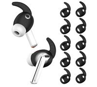 Lot de 5 Paires de Crochets d’écouteurs pour Samsung Galaxy Buds 3 Pro - en Silicone antidérapant et Anti-Rayures (Noir)