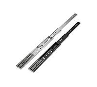Lot de 5 paires de glissières de tiroir à 3 plis à extension complète - Glissières de tiroir à pousser pour ouvrir - Rails de guidage robustes pour un glissement fluide et un accès facile - 200 mm