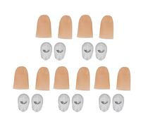 Lot de 5 paires de lumières magiques pour le pouce, lampe magique pour les doigts, faux doigt, jouet de farce pour Halloween (jaune)