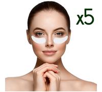 Lot De 5 Paires De Masques Apaisant Konjac Contour Des Yeux À L'aloé Vera - Vert