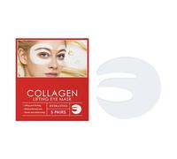 Lot de 5 paires de masques au collagène pour les yeux gonflés et les cernes, complexe peptidique et vitamine C, collagène ravive les patchs sous les yeux pour peaux sensibles (1 paquet)