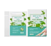 Lot de 5 paires de masques exfoliants pour les pieds, masque de pédicure hydratant, action exfoliante, 12,5 x 3 x 15,5 cm, pour homme et femme