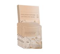 Lot de 5 paires de patchs au collagène pour les yeux avec collagène, complexe peptidique et vitamine C pour les yeux gonflés et les cernes