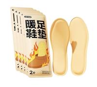 Lot de 5 paires de semelles chauffe-pieds jetables activées par l'air, chaleur instantanée dure 8 heures, antidérapantes pour un usage quotidien et extérieur (convient aux tailles EU 35-44, kaki