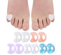 Lot de 5 paires de séparateurs d'orteils en silicone pour orteils qui se chevauchent