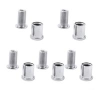 Lot de 5 paires d'écrous de pédalier pour pédalier simple, double, triple plateau - Filetage M8 - Pièces de réparation pour vélo de route et VTT (A)