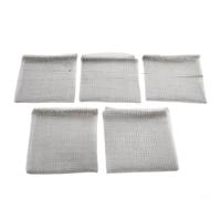 Lot de 5 paniers de protection en acier inoxydable pour taupes et campagnols pour greffes d'arbres, arbustes et zones de racines de culture (35 x 35 cm)