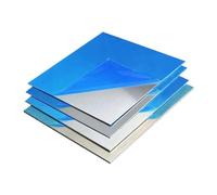 Lot de 5 panneaux composites en aluminium, plaque métallique carrée d'épaisseur, tôle d'aluminium haute résistance(100x100x0.8mm)