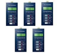 Lot de 5 panneaux de commande à pavé tactile 9801-077-001 pour sèche-linge Dexter Bleu 22,7 kg/36,3 kg 9801-077-001 Remplace 9801-077-001