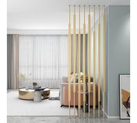 Lot de 5 panneaux de séparation de pièce modernes - Du sol au plafond pour la maison, le bureau et le salon - 220 cm - Lot de 5 poteaux séparés pour espaces Ele