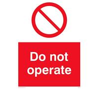 Lot de 5 panneaux « Do Not Operate » - 150 x 200 mm - A5P