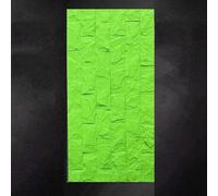 Lot de 5 panneaux muraux 3D aspect pierre, revêtement mural en polyuréthane pour intérieur et extérieur, résistant à l'eau et à l'humidité pour la maison et le bureau (vert-a, 5 pièces)