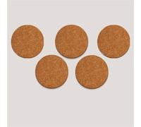 Lot de 5 panneaux muraux ronds autocollants, carreaux muraux adhésifs, for la maison et le bureau.(Smoke gray,22x22cm)