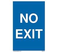 Lot de 5 panneaux « NO EXIT » - 100 x 150 mm - A6P