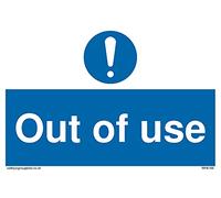 Lot de 5 panneaux obligatoires « Out of Use » - 150 x 100 mm - A6L